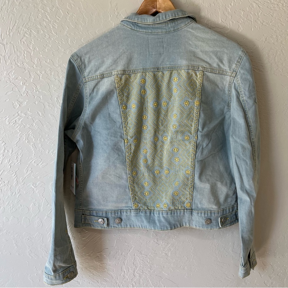 LuLaRoe Harvey Embroidered Jean Jacket NWT
